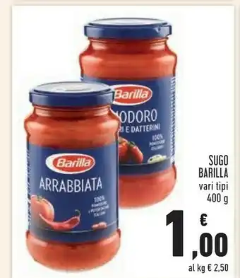 Conad City Barilla Sughi per pasta offerta