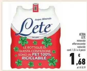 Conad City Lete Acqua offerta