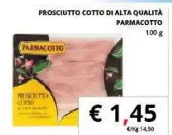Supermercati Visotto Parmacotto Prosciutto Cotto di Alta Qualità 100 g offerta