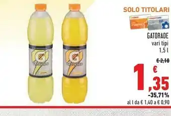Conad Gatorade Sport Drink Gusto Arancia 1500 G(ml) offerta