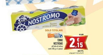 Conad Nostromo Tonno All'Olio Di Oliva offerta