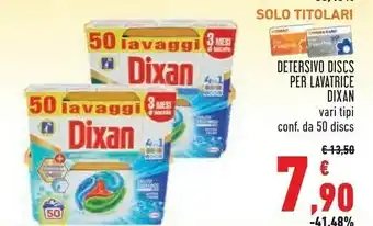 Conad Dixan Detersivo Discs Per Lavatrice Classico offerta