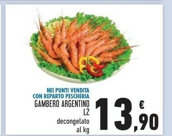 Conad Gambero Argentino L2 Decongelato offerta
