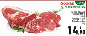 Conad Bistecca Disossata Di Bovino Adulto Conad Percorso Qualità offerta