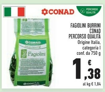 Conad Conad Fagiolini Burrini Percorso Qualita offerta