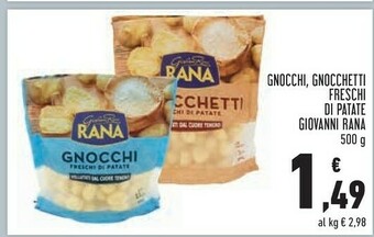 Conad Rana Giovanni - Gnocchi Freschi Di Patate offerta