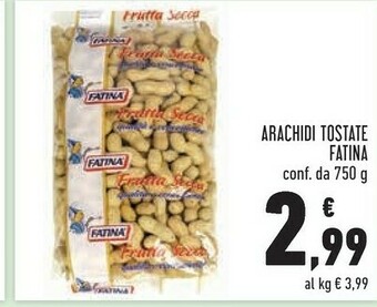 Conad Fatina Arachidi Tostate offerta