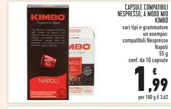 Conad Nespresso Cialde caffè offerta