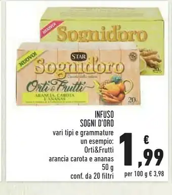 Conad Star Sogni D'oro Infuso Orti & Frutti offerta