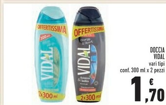 Conad Vidal Bagnoschiuma offerta