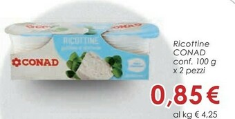 Conad Conad Ricottine offerta