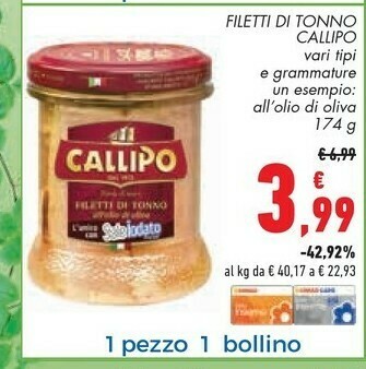 Conad Callipo Tonno offerta