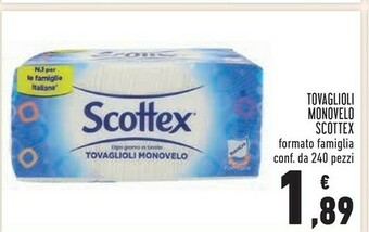 Conad Scottex Tovaglioli offerta