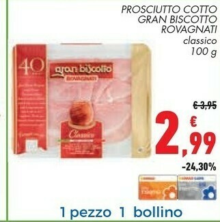Conad Rovagnati Prosciutto cotto offerta