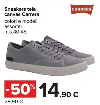 Carrefour Carrera Sneakers Tela Canvas offerta