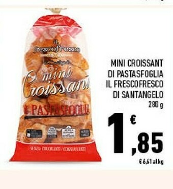 Conad Mini Croissant Di Pastasfoglia Il Frescofresco Di Santangelo 280 G offerta