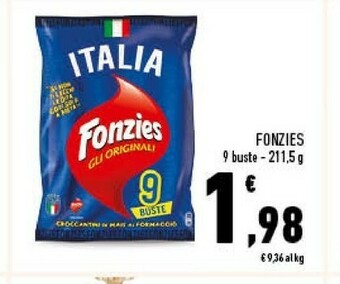 Conad Mondelez Fonzies Gli Originali 9 Buste 211.5 G(ml) offerta