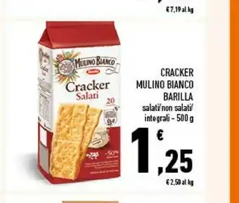 Conad Barilla Cracker Mulino Bianco Salati / Non Salati / Integrali 500 G offerta