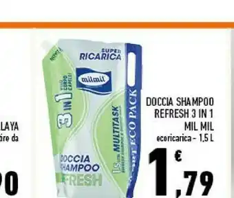 Conad Mil Mil Doccia Shampoo Refresh 3 In 1 offerta