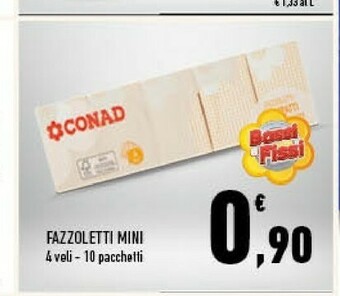 Conad Conad Fazzoletti Mini offerta