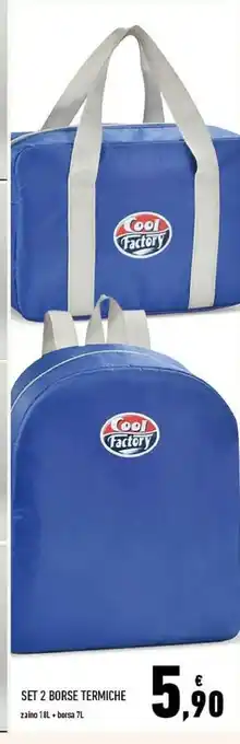FA.BO.SS Bi-Pack Borse Termiche In Poliestere 24+7L