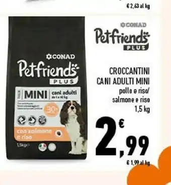 Conad Conad Croccantini Cani Adulti Mini offerta