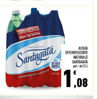 Conad Santagata Acqua Effervescente Naturale offerta