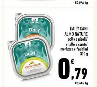 Conad Almo Nature Daily Cani Pollo E Piselli / Vitello E Carote / Merluzzo E Fagiolini 300 G offerta