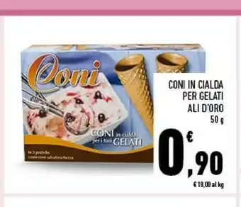 Conad Ali d'oro Coni In Cialda Per Gelati offerta