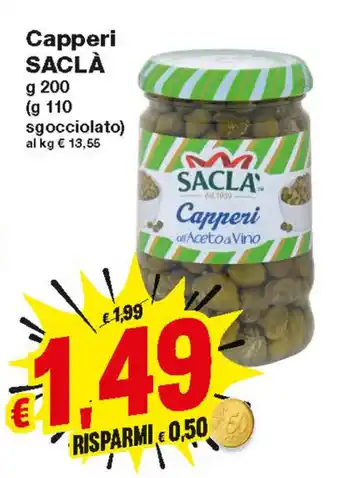 Prix Quality Saclà Capperi 200g offerta