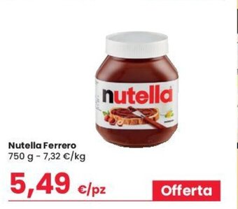 Despar Nutella Ferrero 750 g offerta