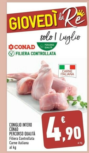 Conad Conad Coniglio Intero Percorso Qualità offerta