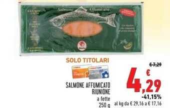 Conad Riunione - Salmone Affumicato 250 G(ml) offerta