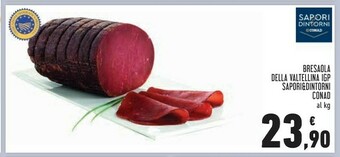 Conad Sapori Bresaola offerta