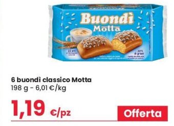 Despar 6 buondi classico Motta 198 g offerta