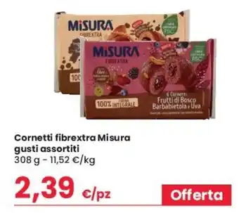 Despar Cornetti fibrextra Misura gusti assortiti 308 g offerta