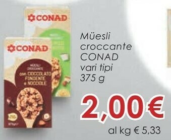 Conad Muesli offerta