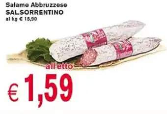 Supermercato Coal Sal. Sorrentino Salame Abbruzzese offerta