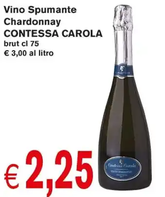 Supermercato Coal Contessa Carola Vino Spumante Chardonnay Brut Cl 75 offerta