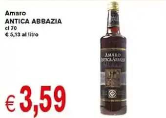 Supermercato Coal Antica Abbazia Amaro cl 70 offerta