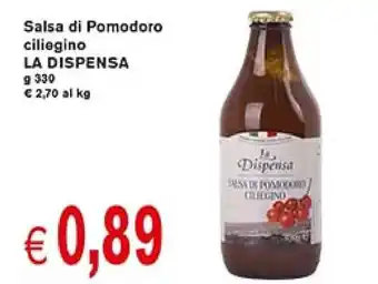 La Dispensa Salsa di Pomodoro Ciliegino g 330