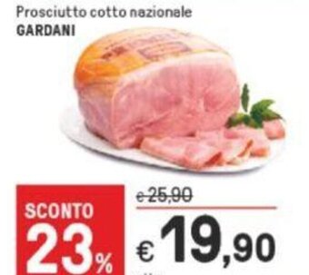 Iper La Grande Prosciutto cotto nazionale Gardani offerta