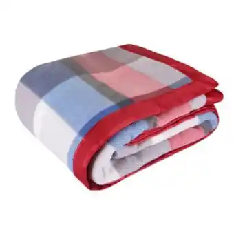 Kasanova Coperta matrimoniale tartan rosso e blu offerta