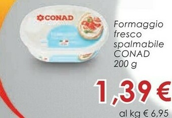 Conad Margherita Formaggio spalmabile offerta