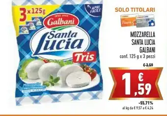 Conad Margherita Galbani Mozzarella offerta