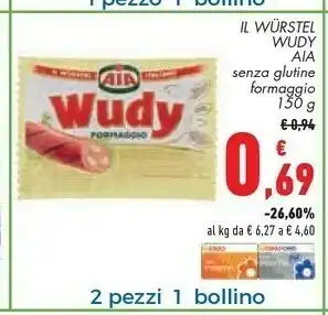 Conad Margherita Aia Wurstel offerta