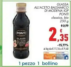 Conad Margherita Casa Modena Aceto balsamico offerta