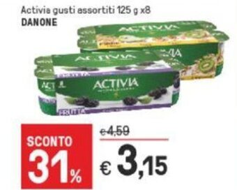 Iper La Grande Danone Activia gusti assortiti 125 g x8 offerta