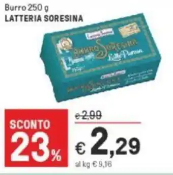 Iper La Grande Latteria Soresina Burro 250 g offerta