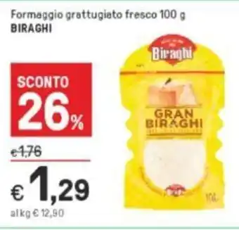 Iper La Grande Biraghi Formaggio grattugiato fresco 100 g offerta